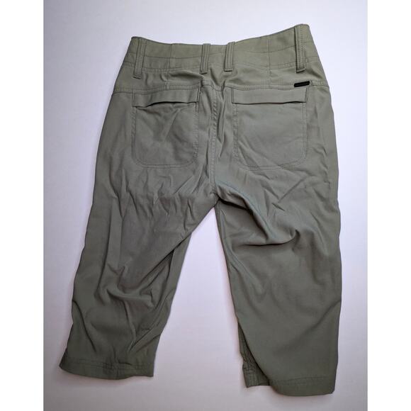 prAna Capri Pant Alana Knicker Women's 2 Green Knee Length Hiking Outdoors Gorp - Picture 2 of 11